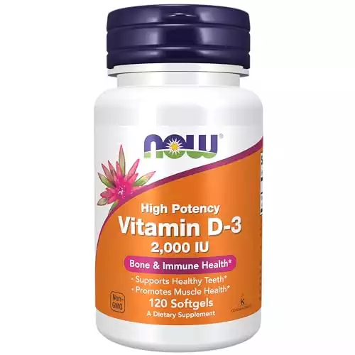 Vitamina D3 (120 softgels) Now Foods