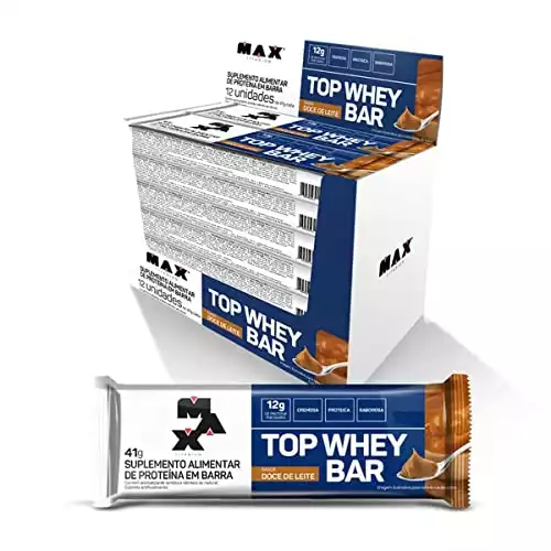 Top Whey Bar (12 un. de 41g) Max Titanium