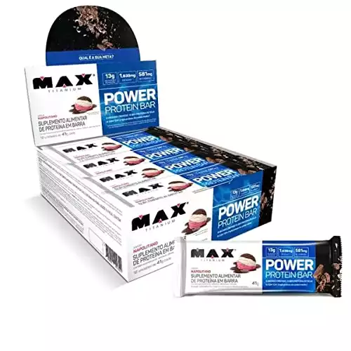 Power Protein Bar (12 un. de 41g) Max Titanium